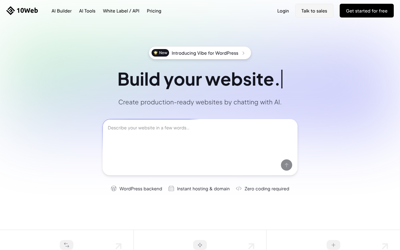 10Web screenshot 1