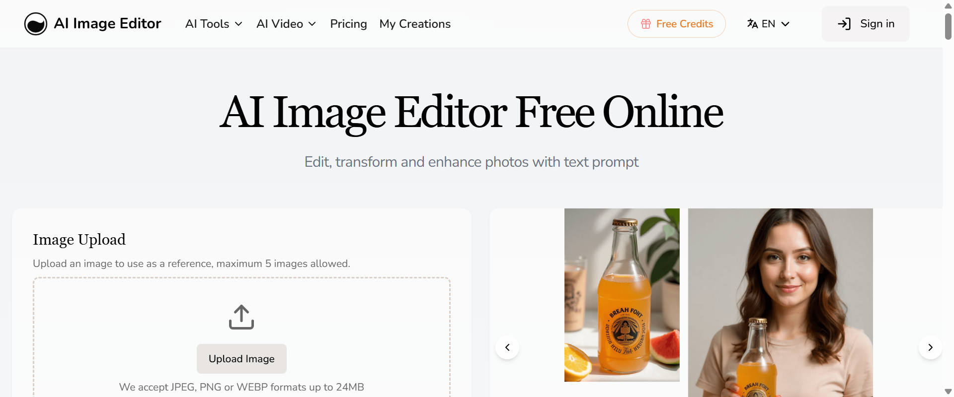 AI Image Editor screenshot 1