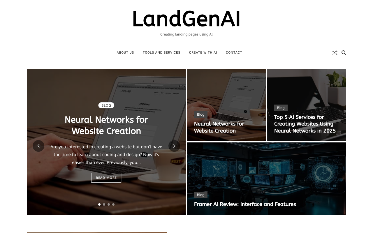 AI Landing Page Generator screenshot 1