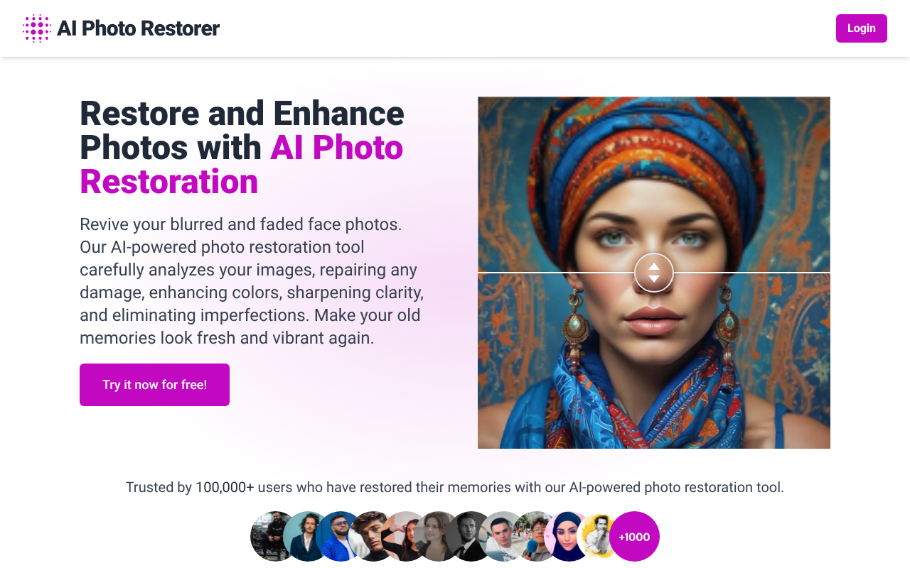 AI Photo Restorer screenshot 1