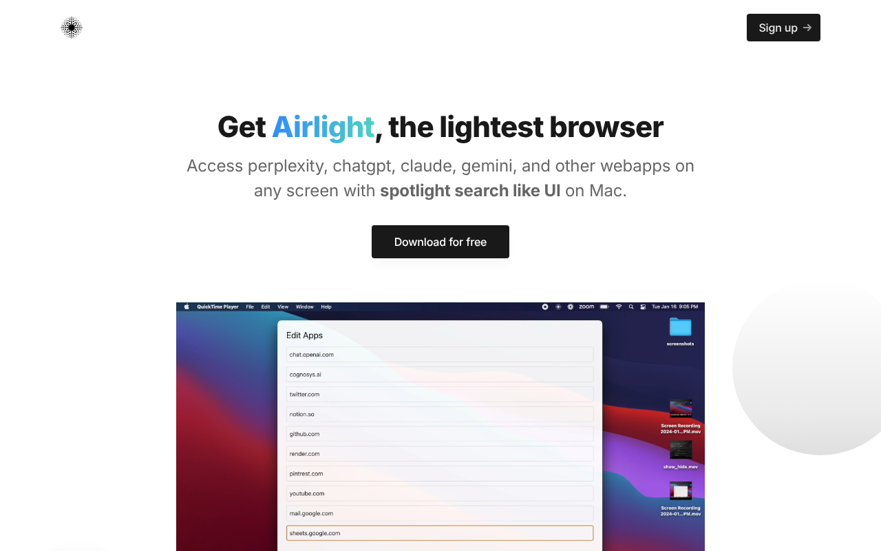 Airlight screenshot 1