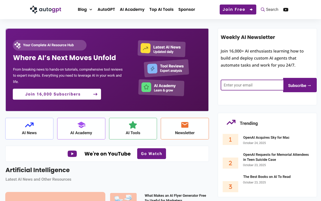 AutoGPT screenshot 1
