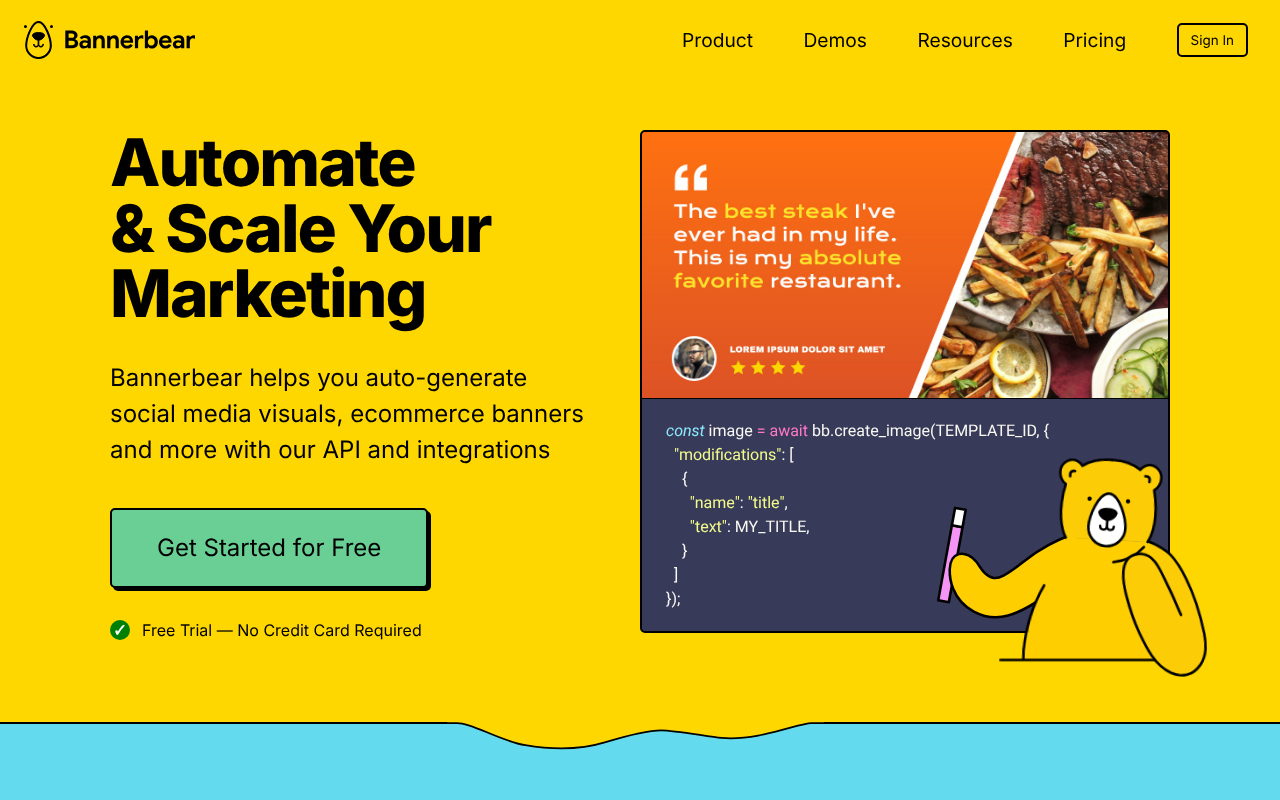 Bannerbear screenshot 1