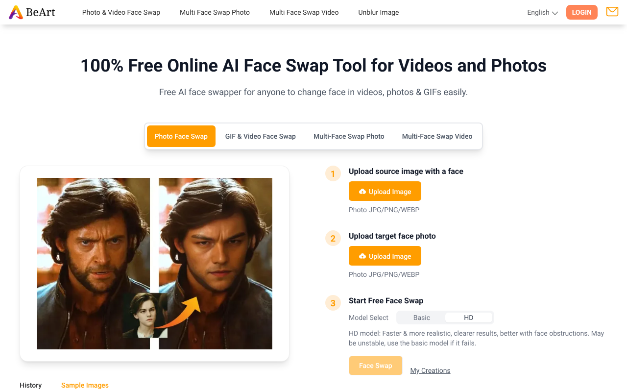 Beart.ai Face Swap screenshot 1