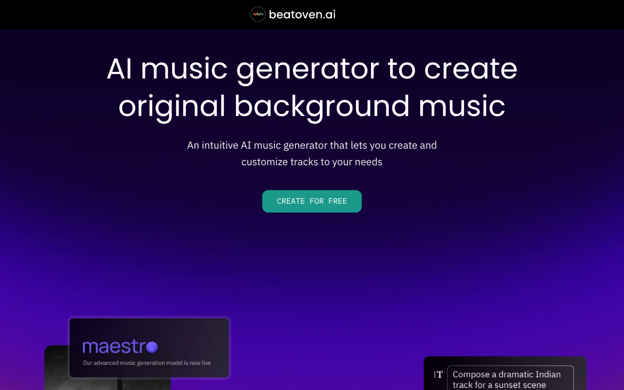 Beatoven.ai screenshot 1