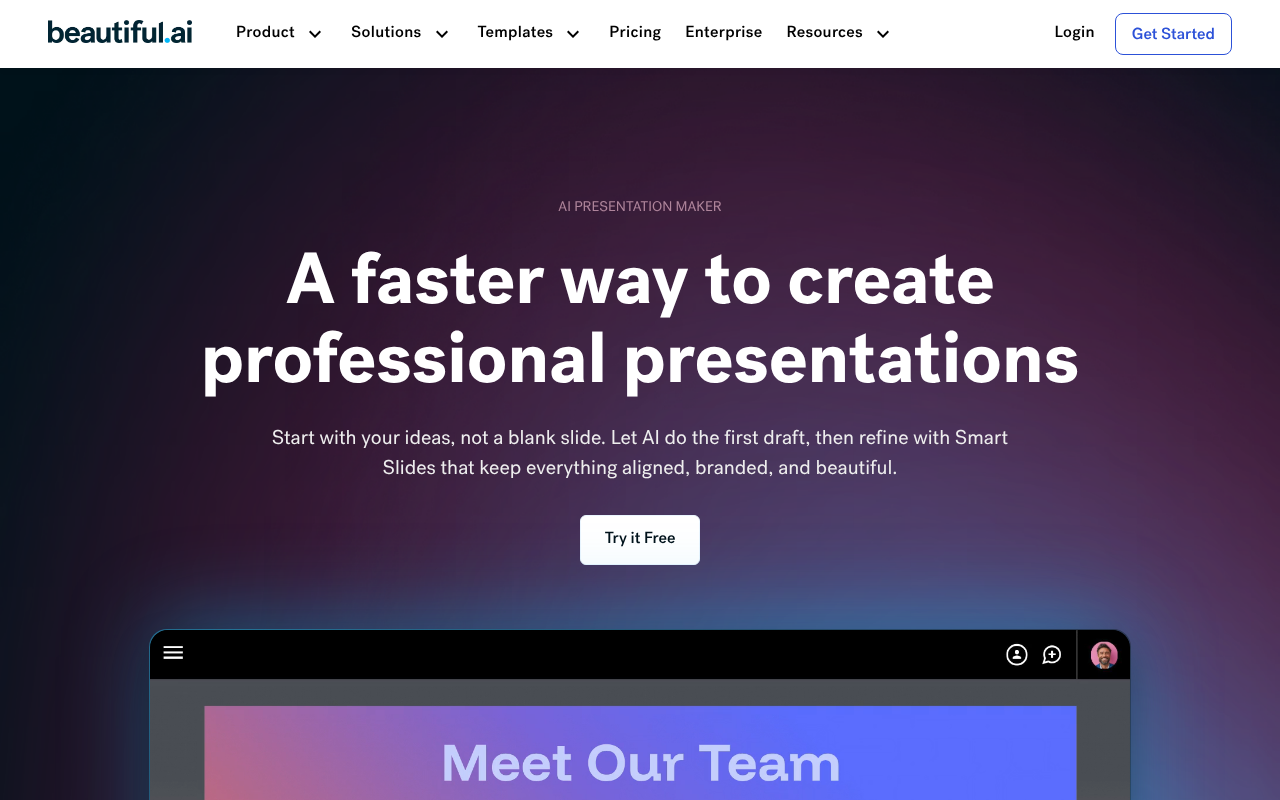 Beautiful.ai screenshot 1