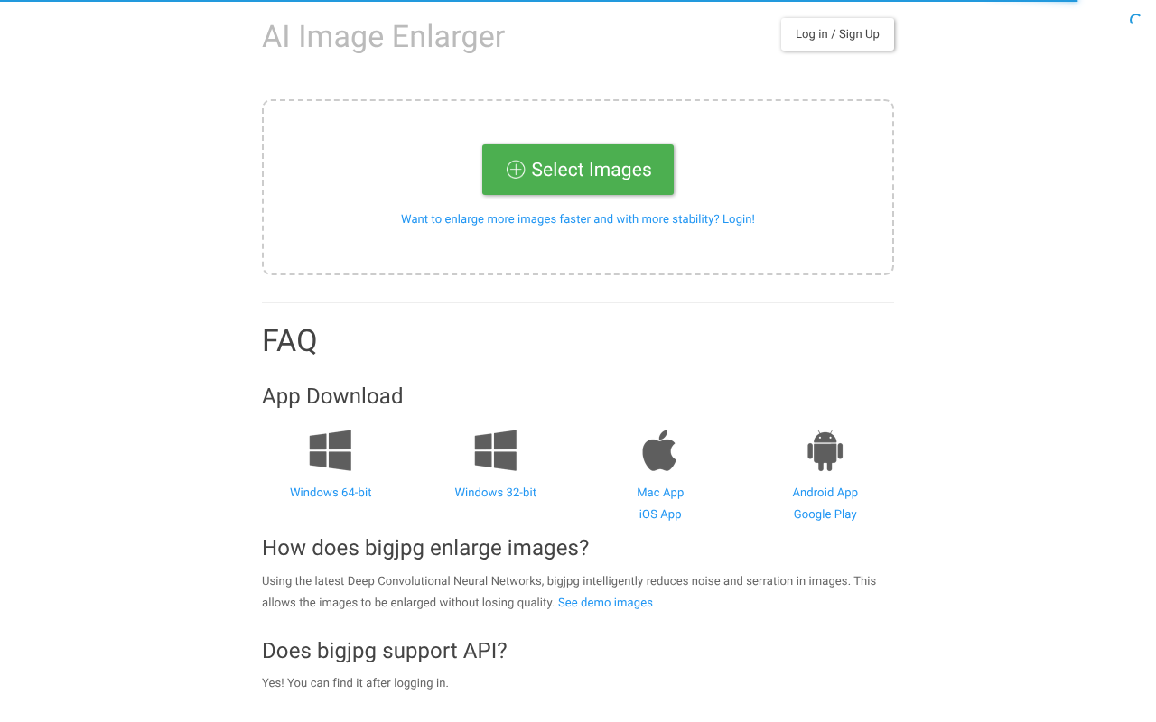 BigJPG screenshot 1