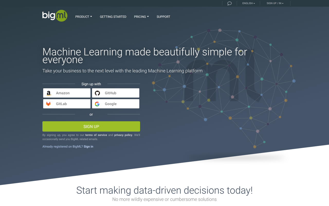 BigML screenshot 1