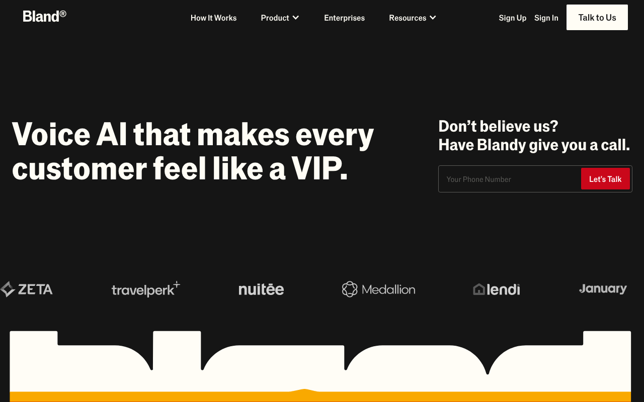 Bland AI screenshot 1