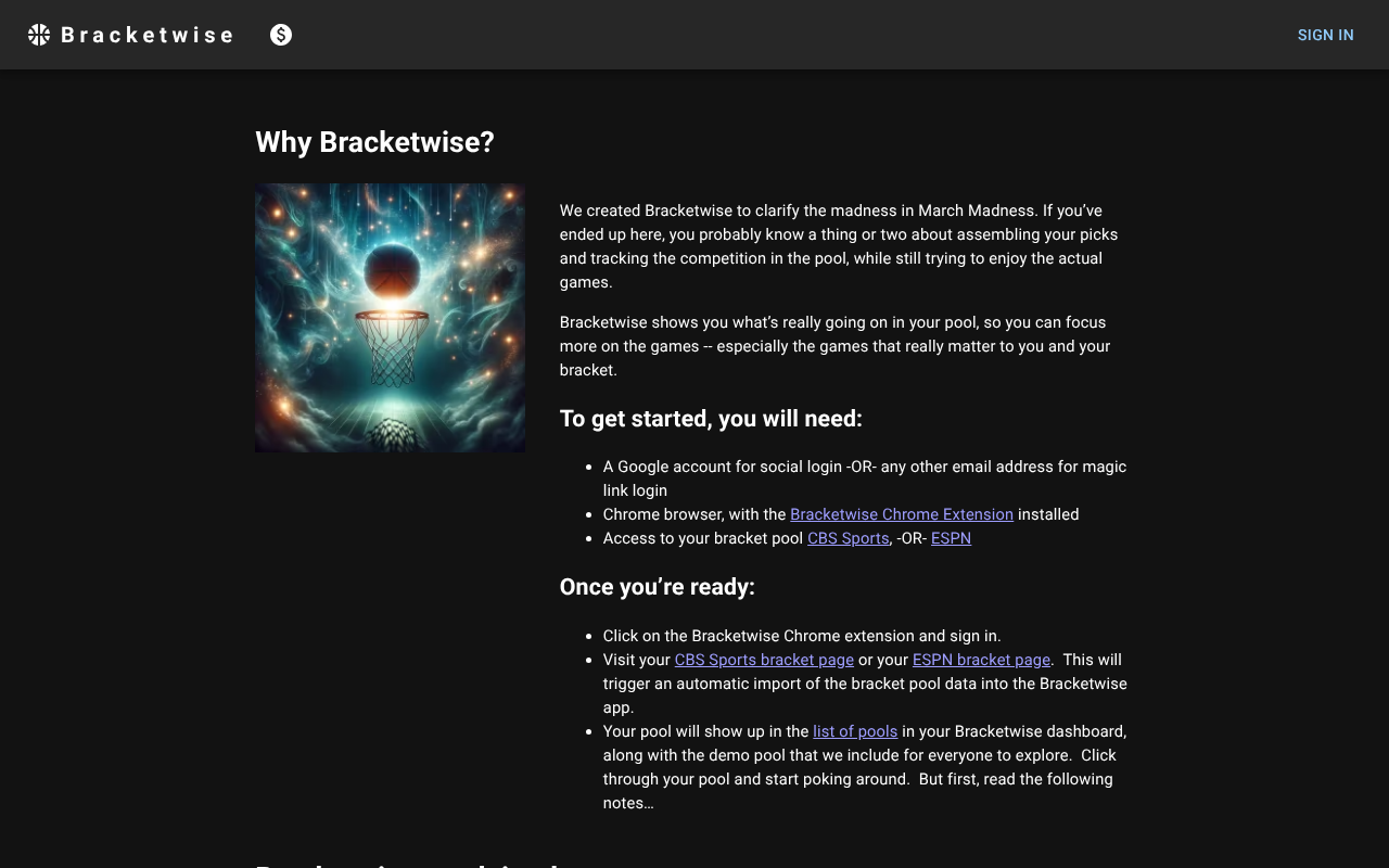 BracketWise screenshot 1