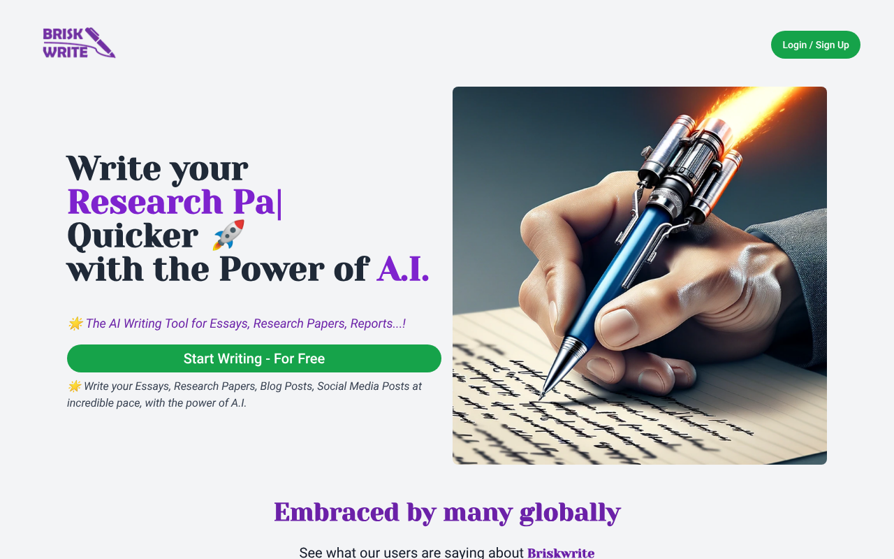 BriskWrite screenshot 1