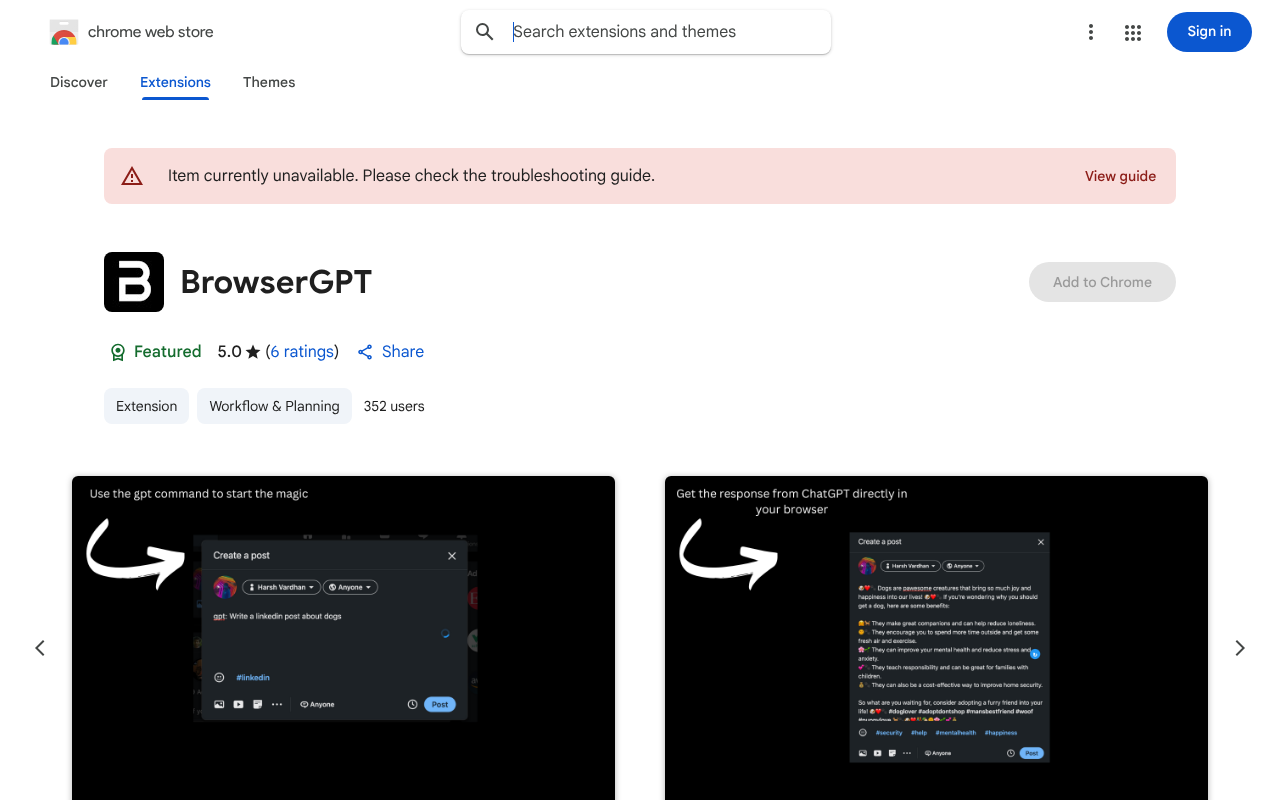 BrowserGPT screenshot 1