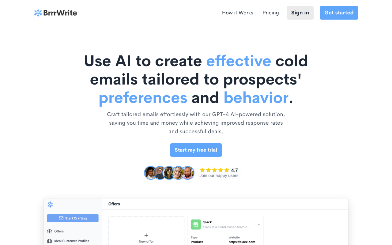 Brrrwrite screenshot 1