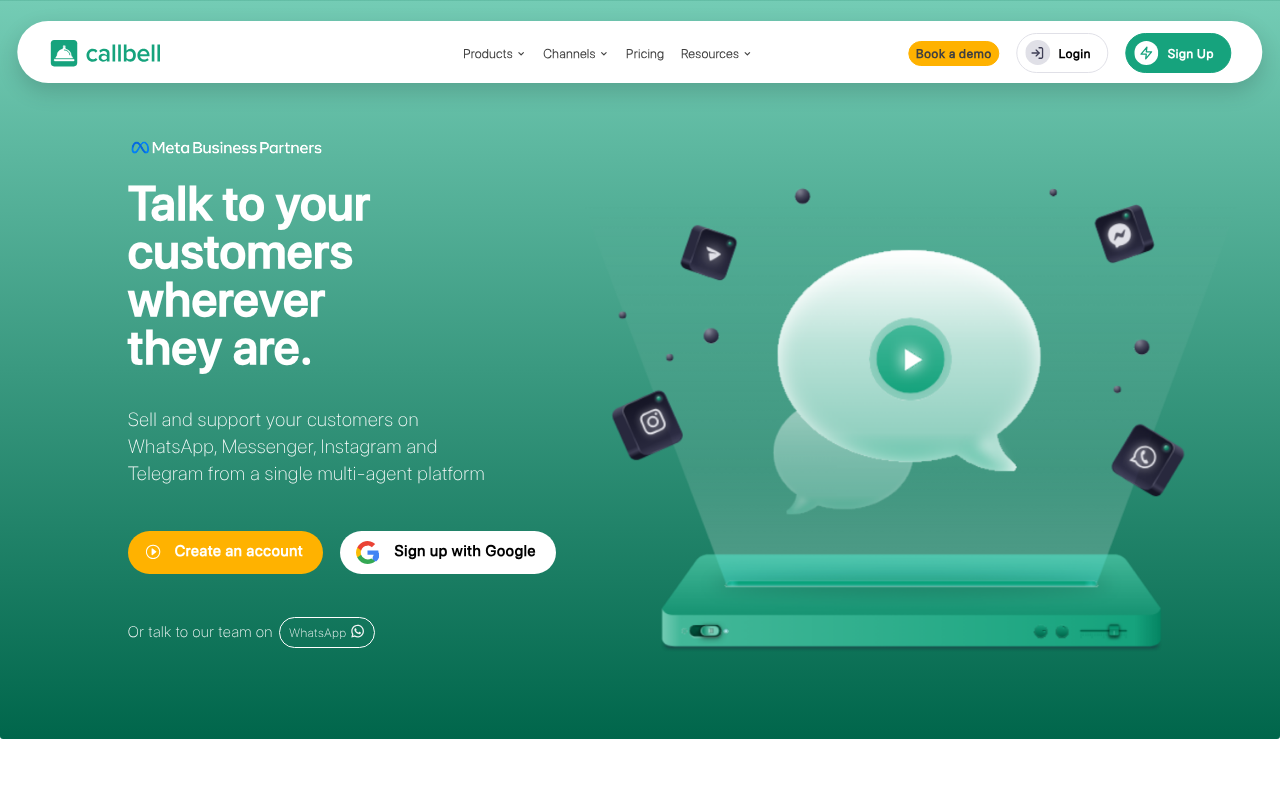 Callbell screenshot 1