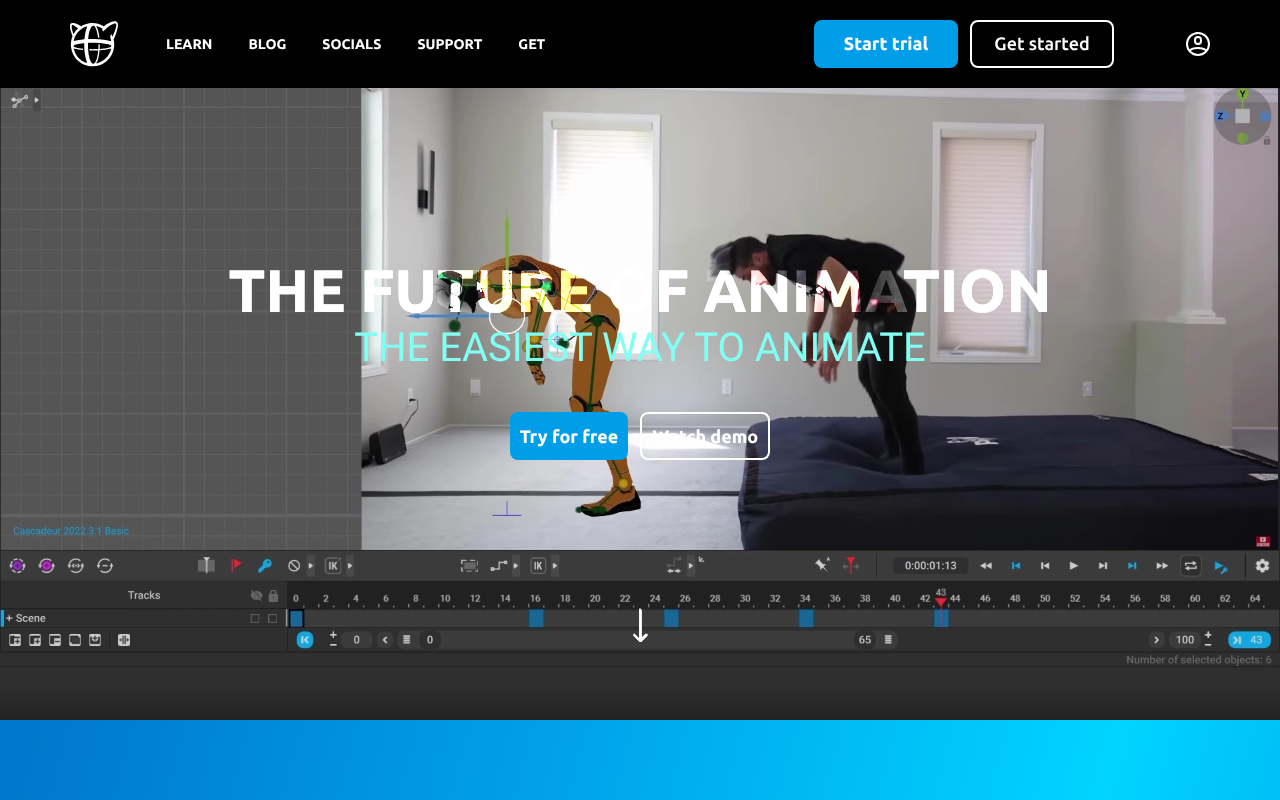 Cascadeur screenshot 1