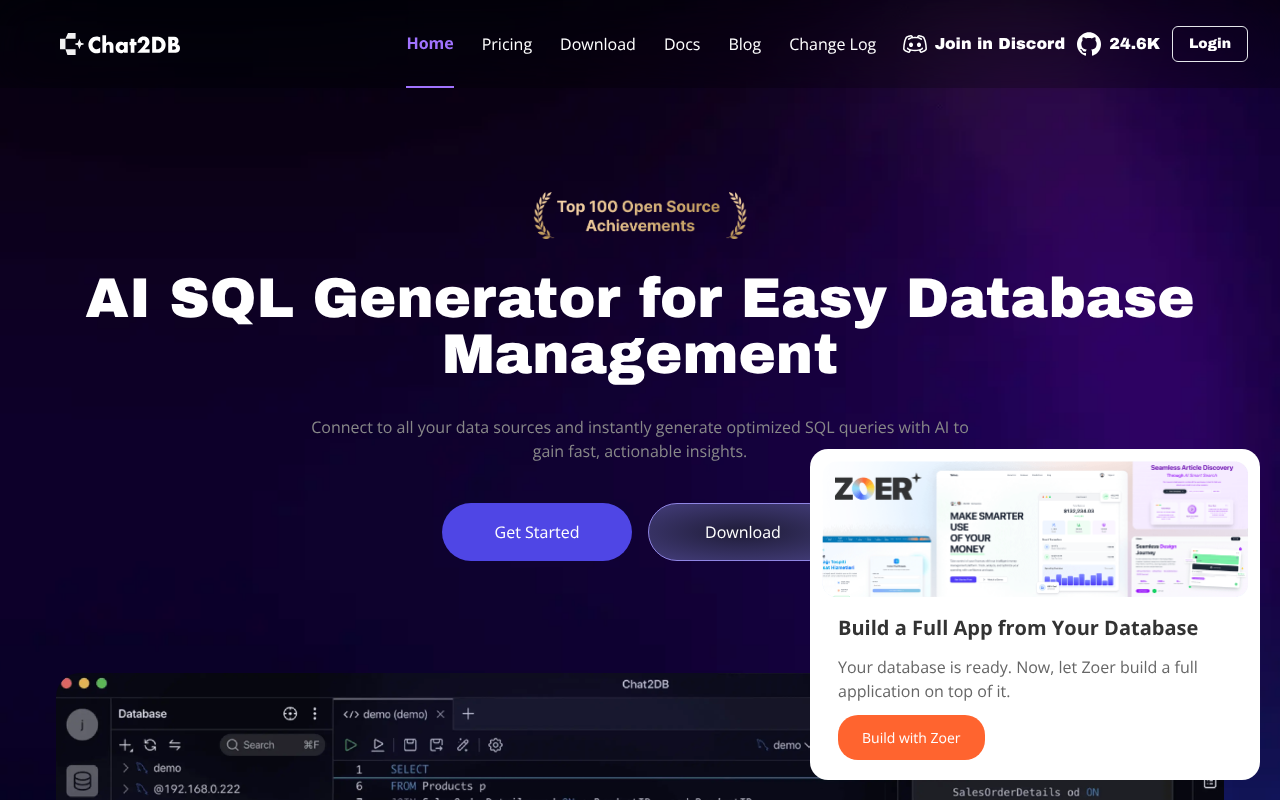 Chat2DB screenshot 1