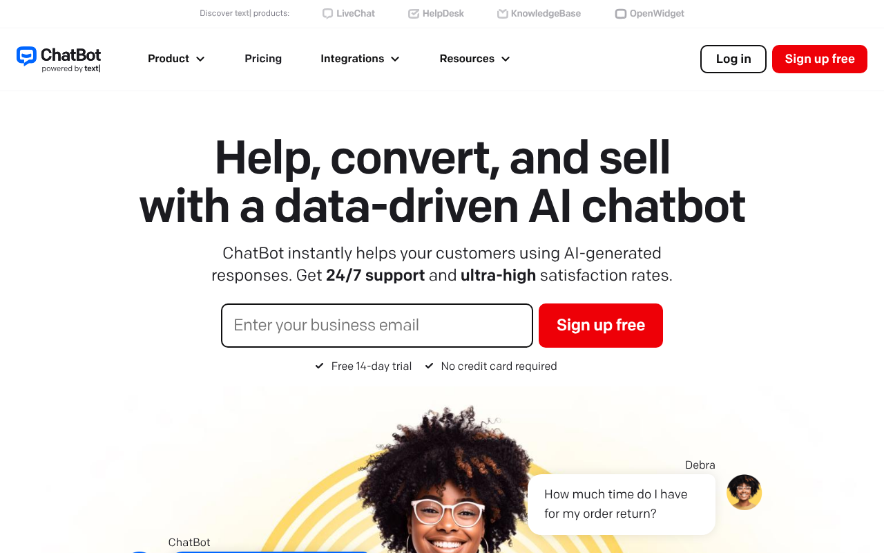 ChatBot screenshot 1