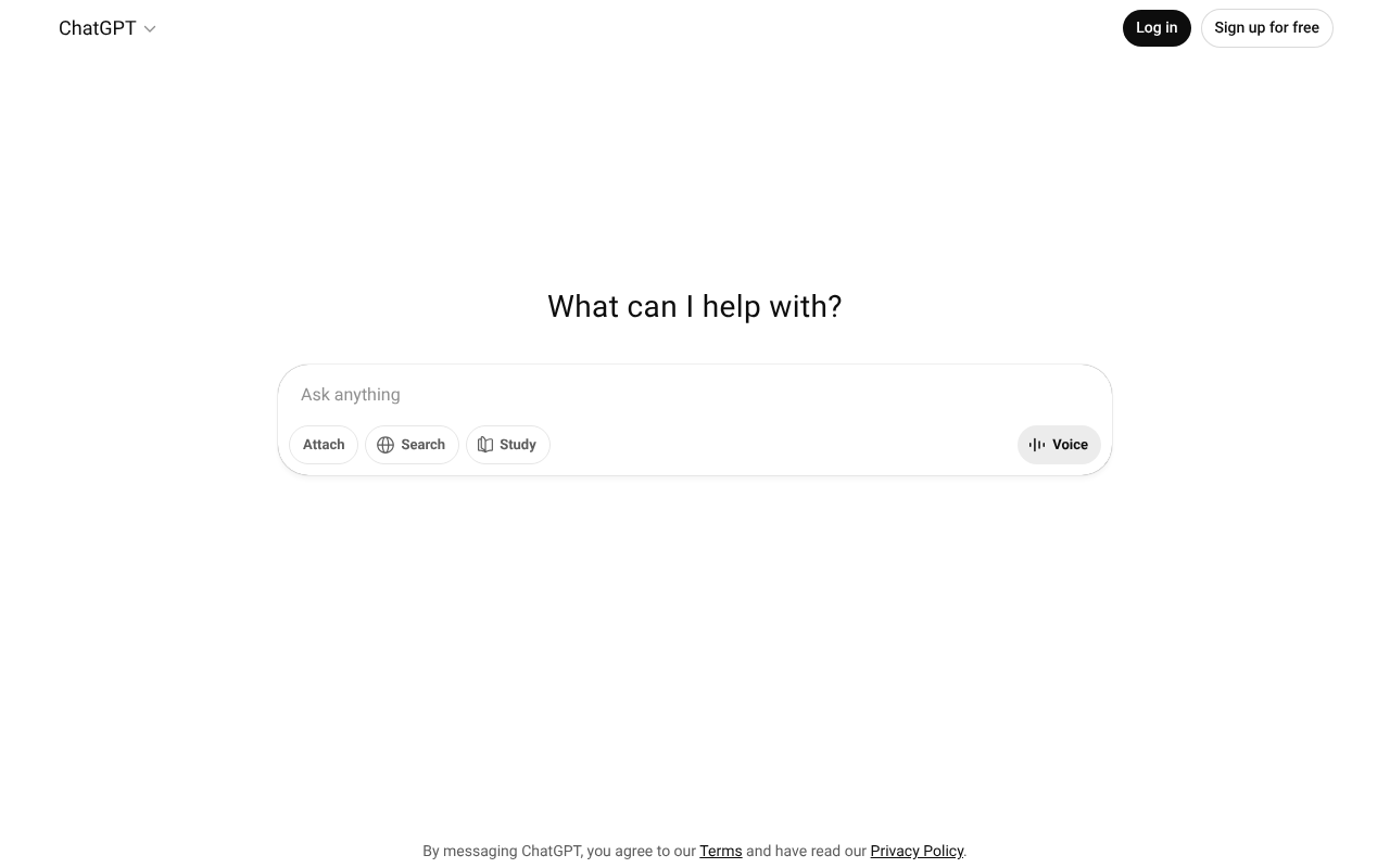ChatGPT screenshot 1