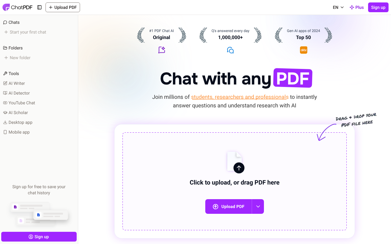 ChatPDF screenshot 1