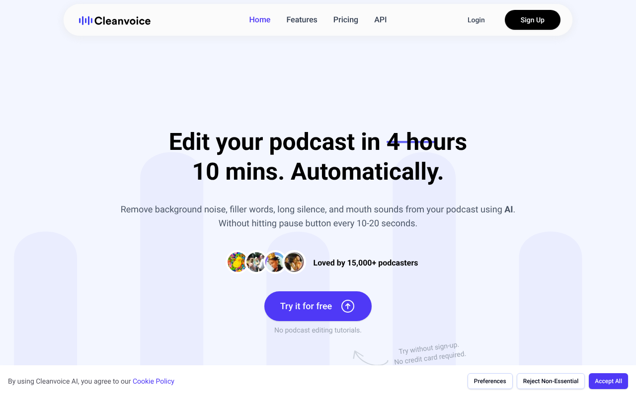 Cleanvoice.ai screenshot 1