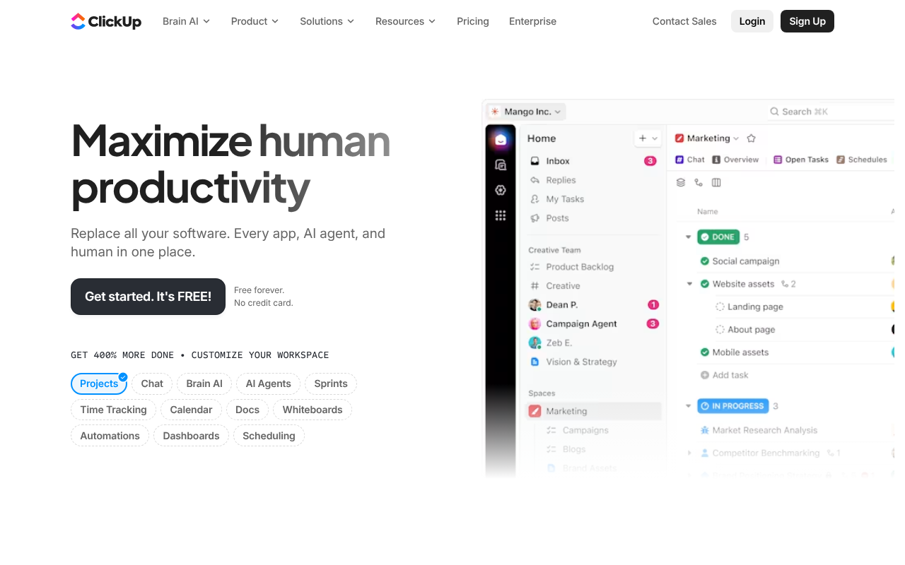 ClickUp screenshot 1