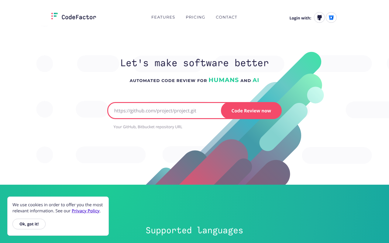 CodeFactor.io screenshot 1