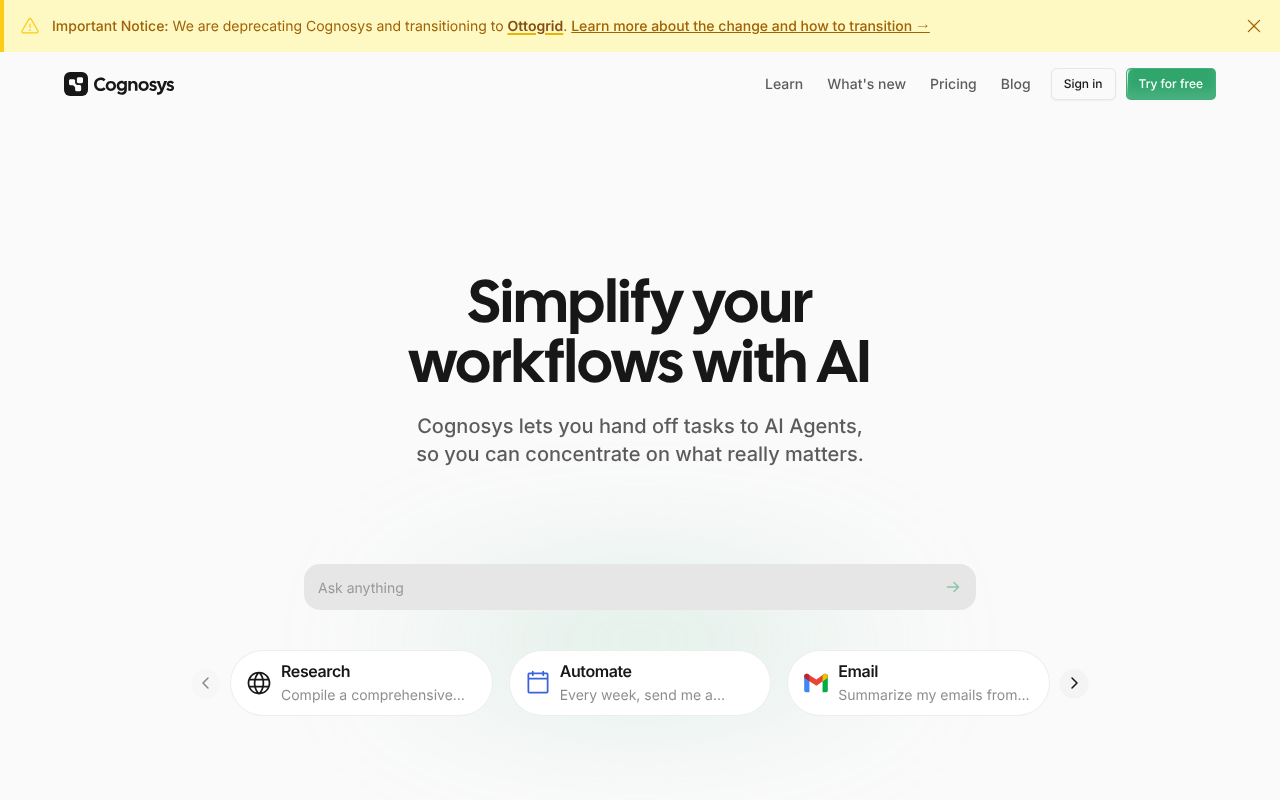 Cognosys screenshot 1
