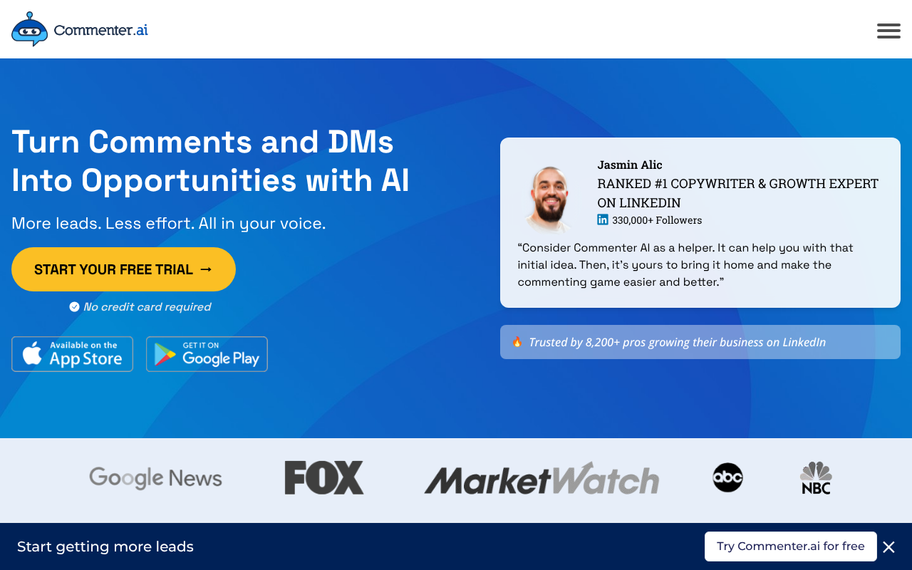 Commenter.ai screenshot 1
