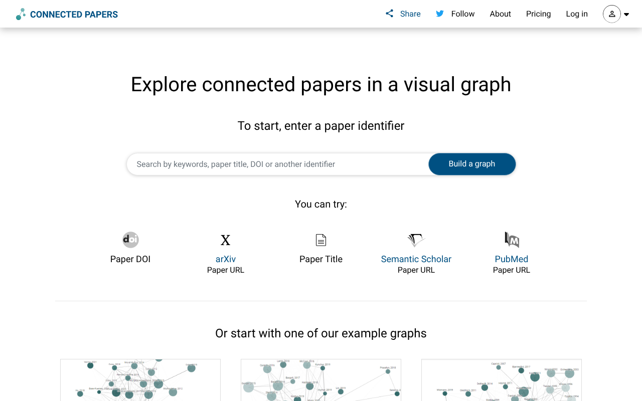 ConnectedPapers screenshot 1
