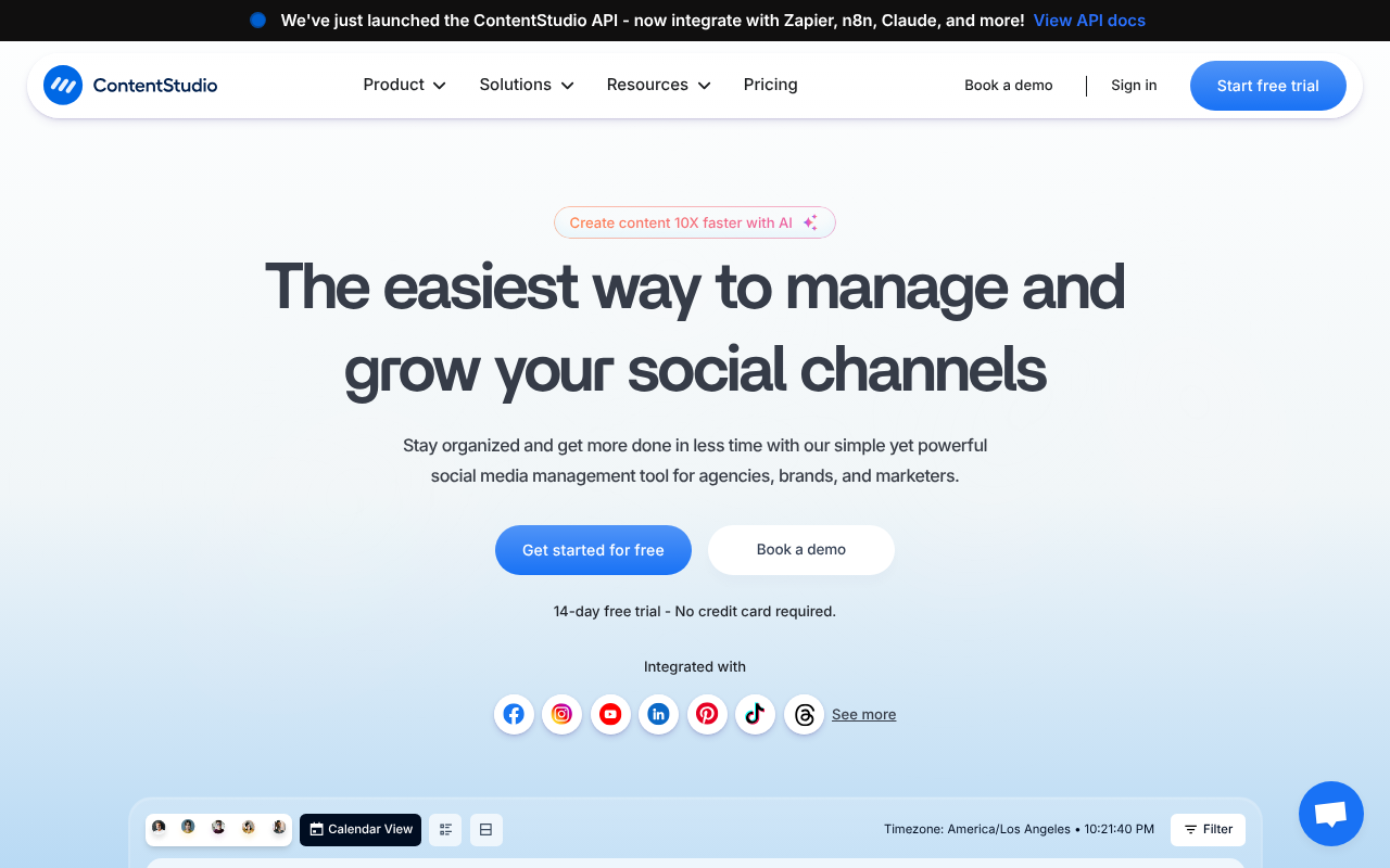 ContentStudio screenshot 1