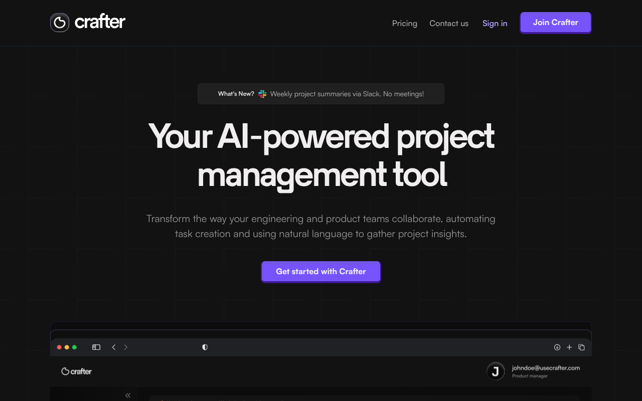 Crafter screenshot 1