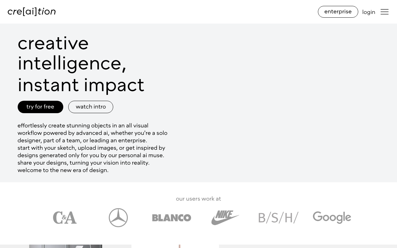 Creaition screenshot 1