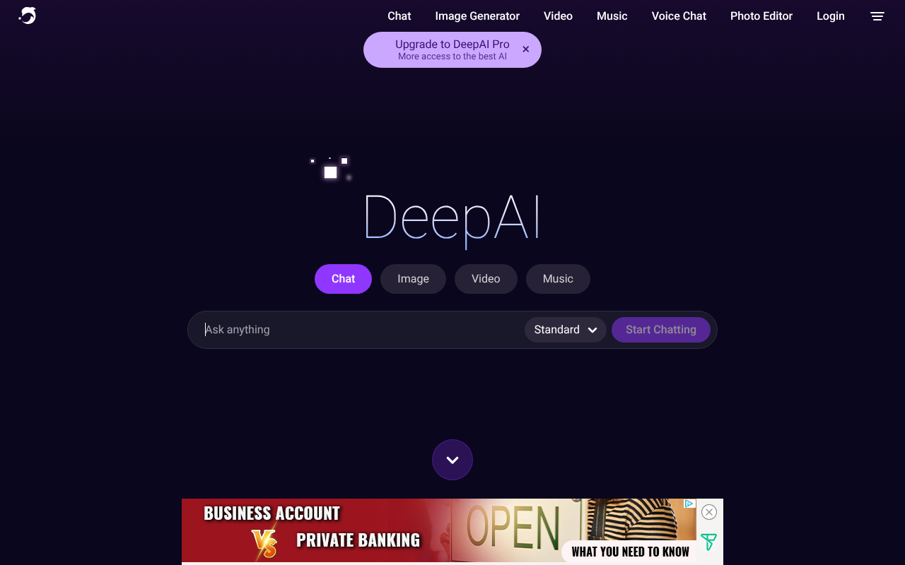 DeepAI screenshot 1