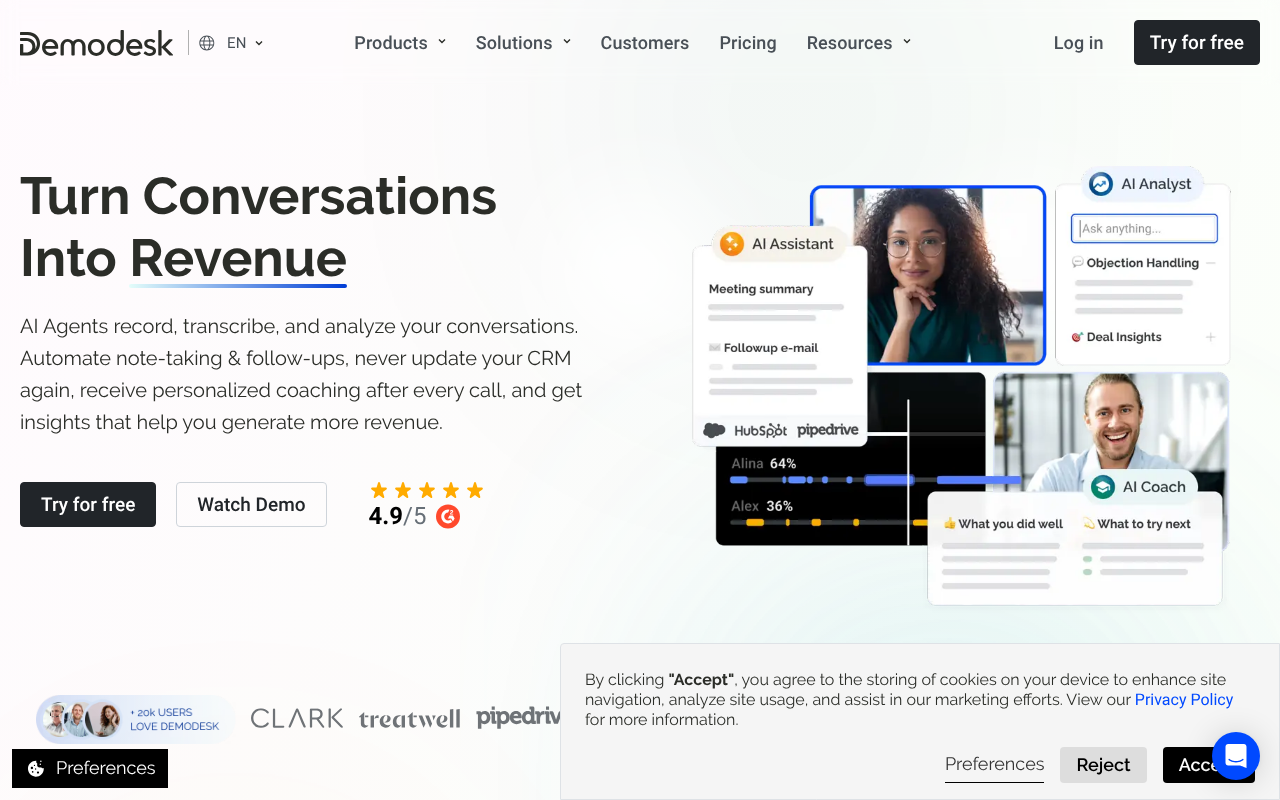 Demodesk screenshot 1