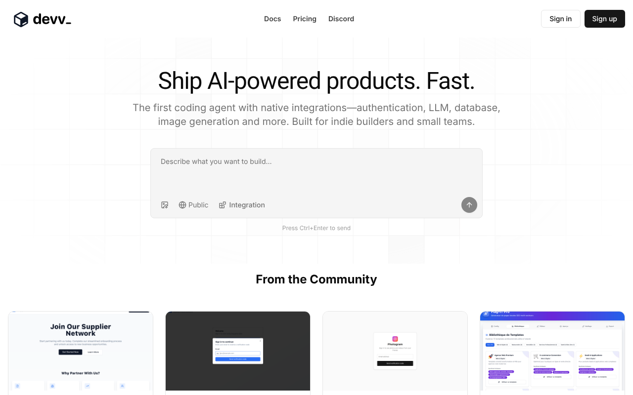 Devv.ai screenshot 1