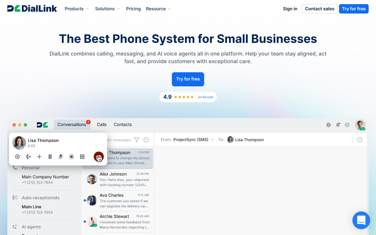 DialLink screenshot 1