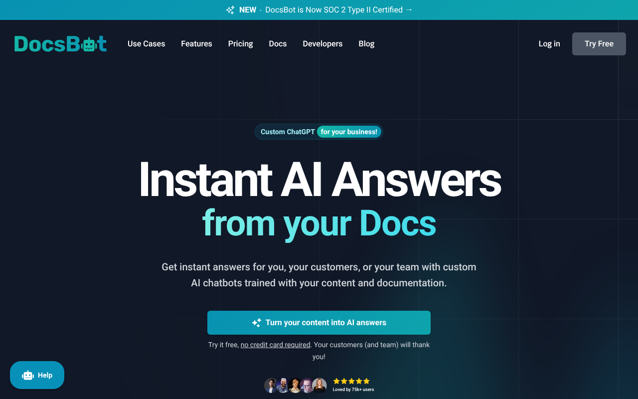 DocsBot AI screenshot 1