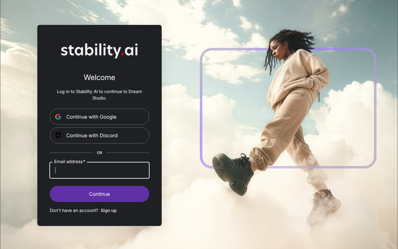 DreamStudio (Stability AI) screenshot 1