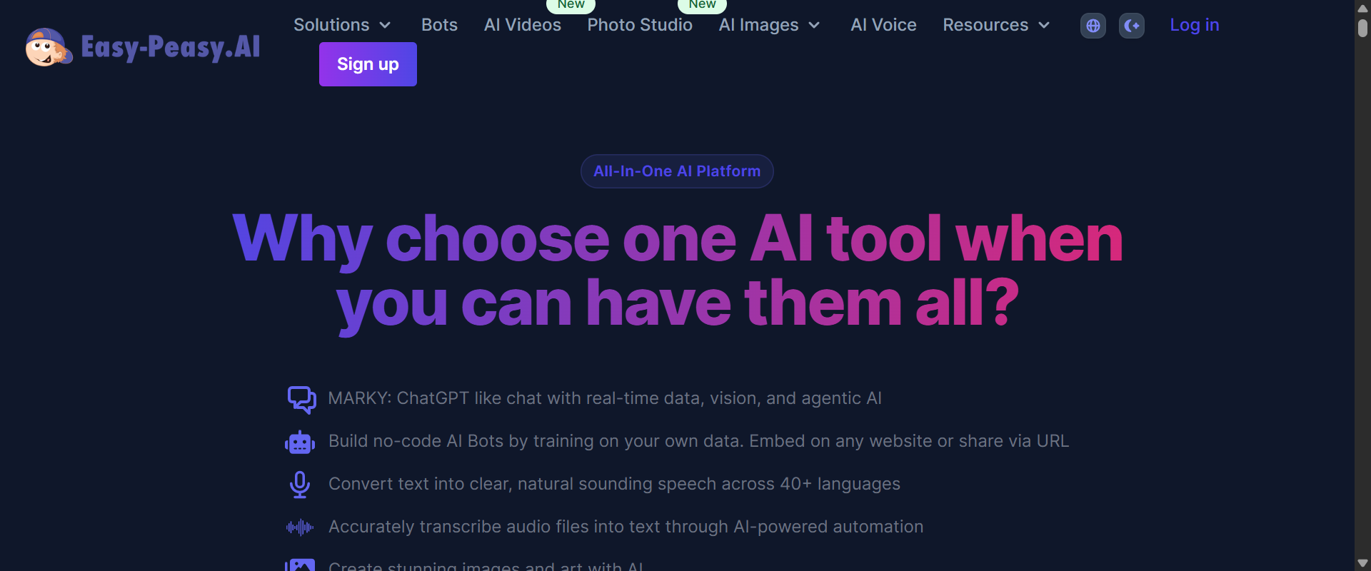 Easy-Peasy.AI screenshot 1