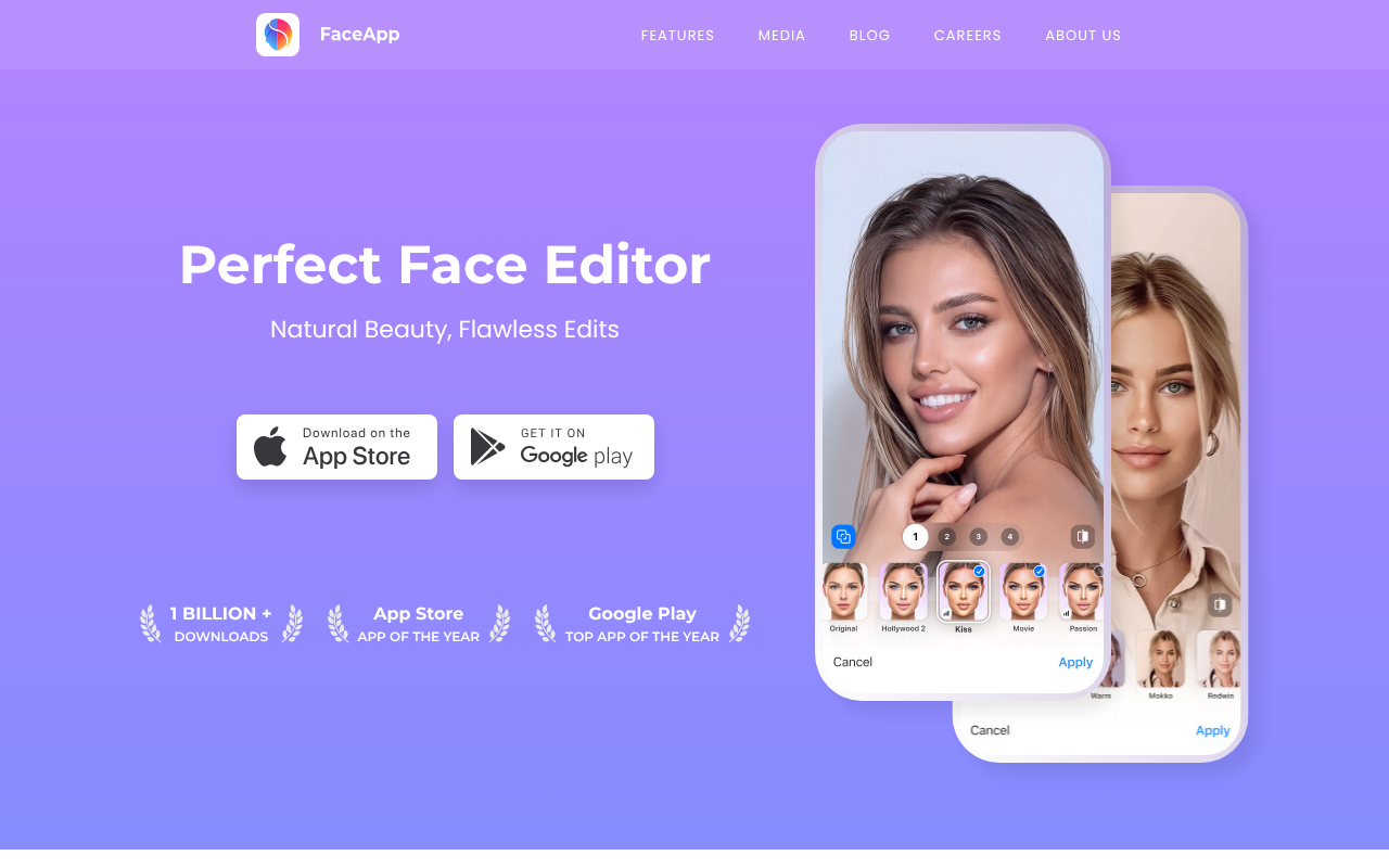 FaceApp screenshot 1