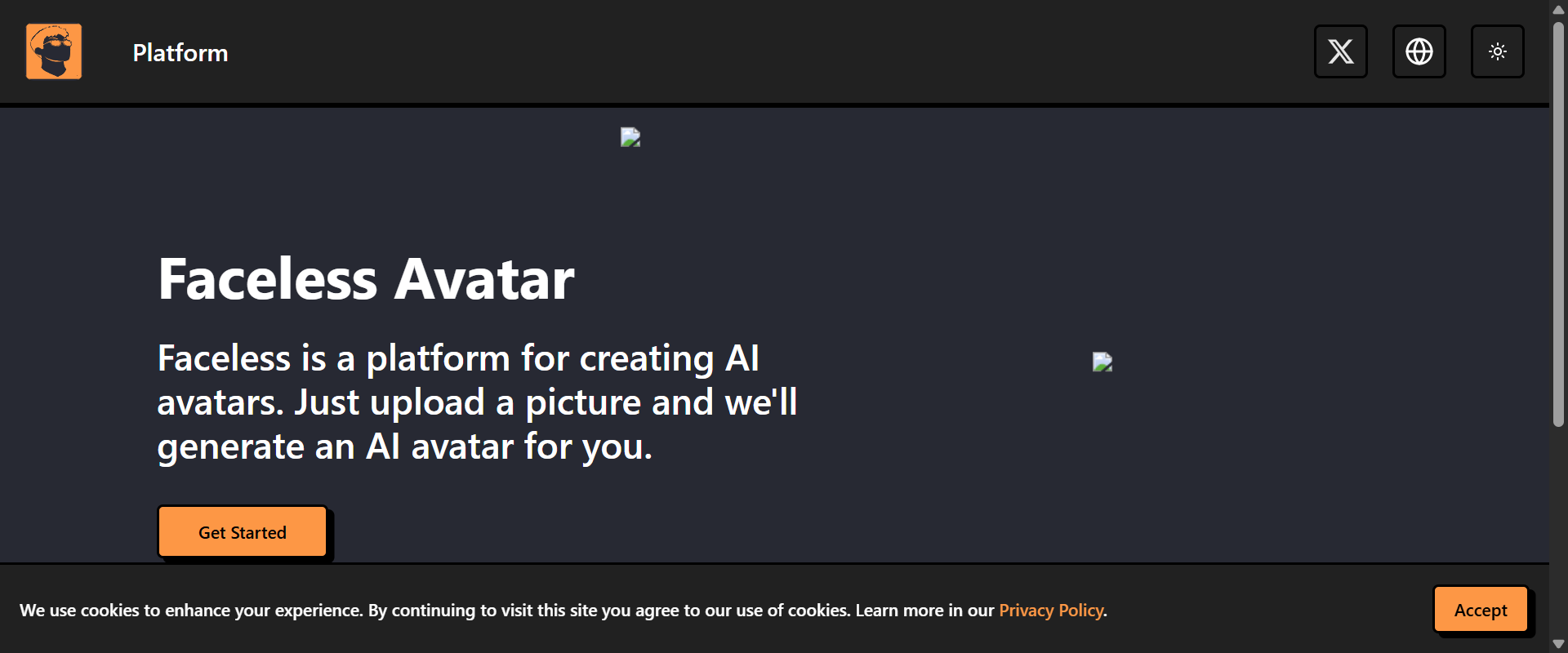 Faceless Avatar screenshot 1