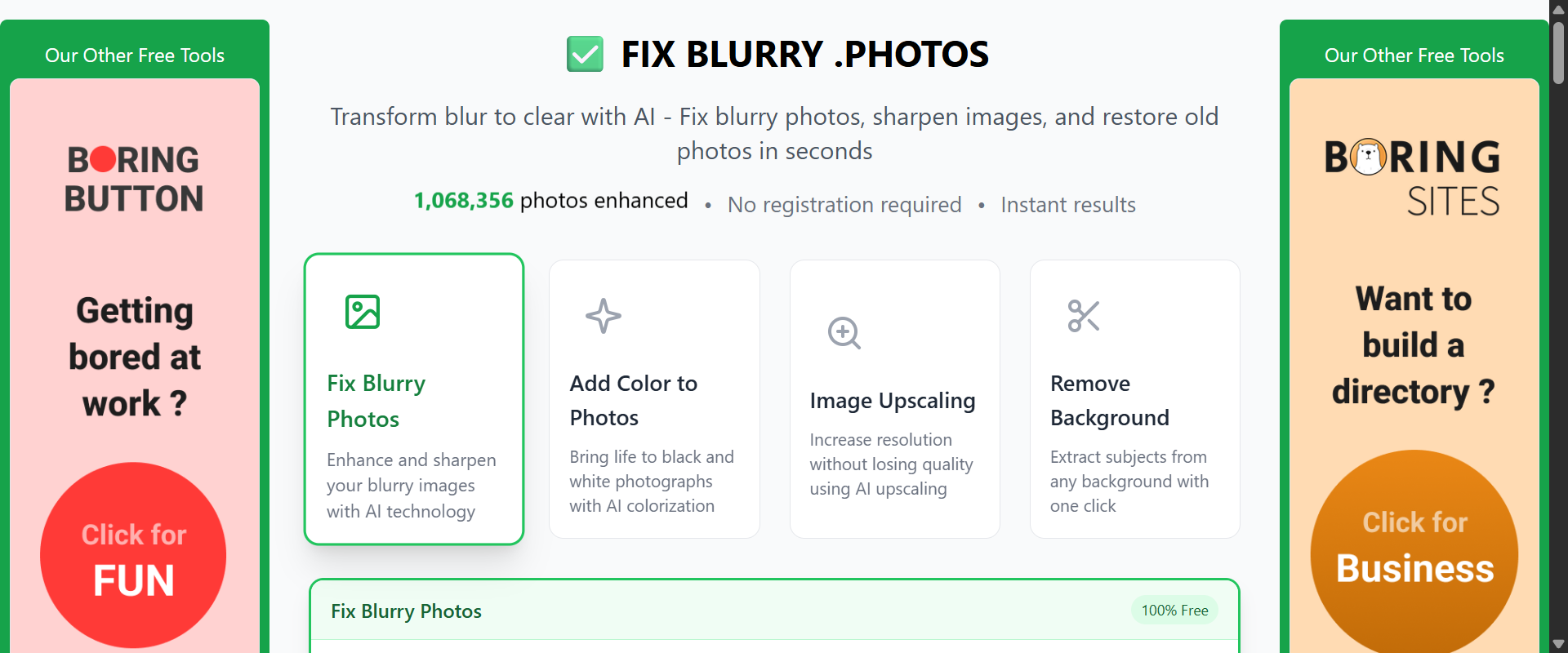 FixBlurry.photos screenshot 1