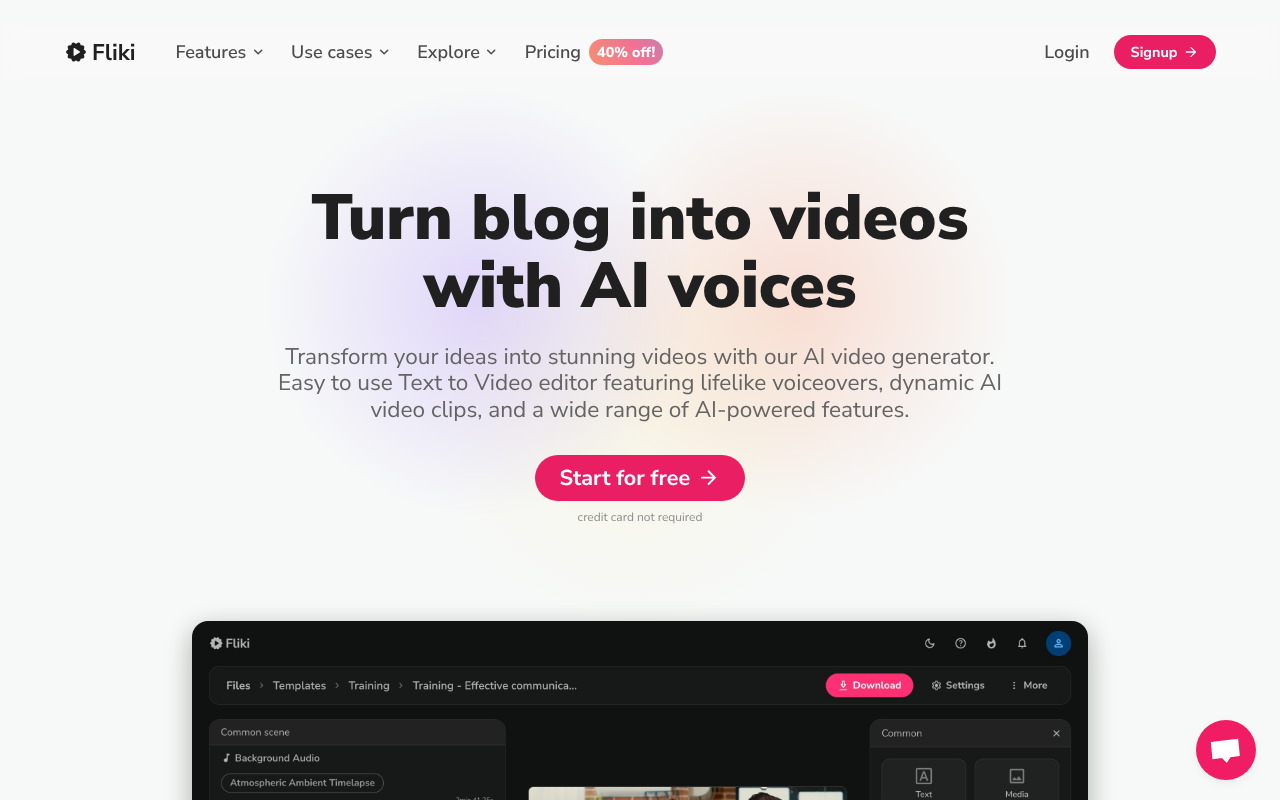 Fliki AI screenshot 1