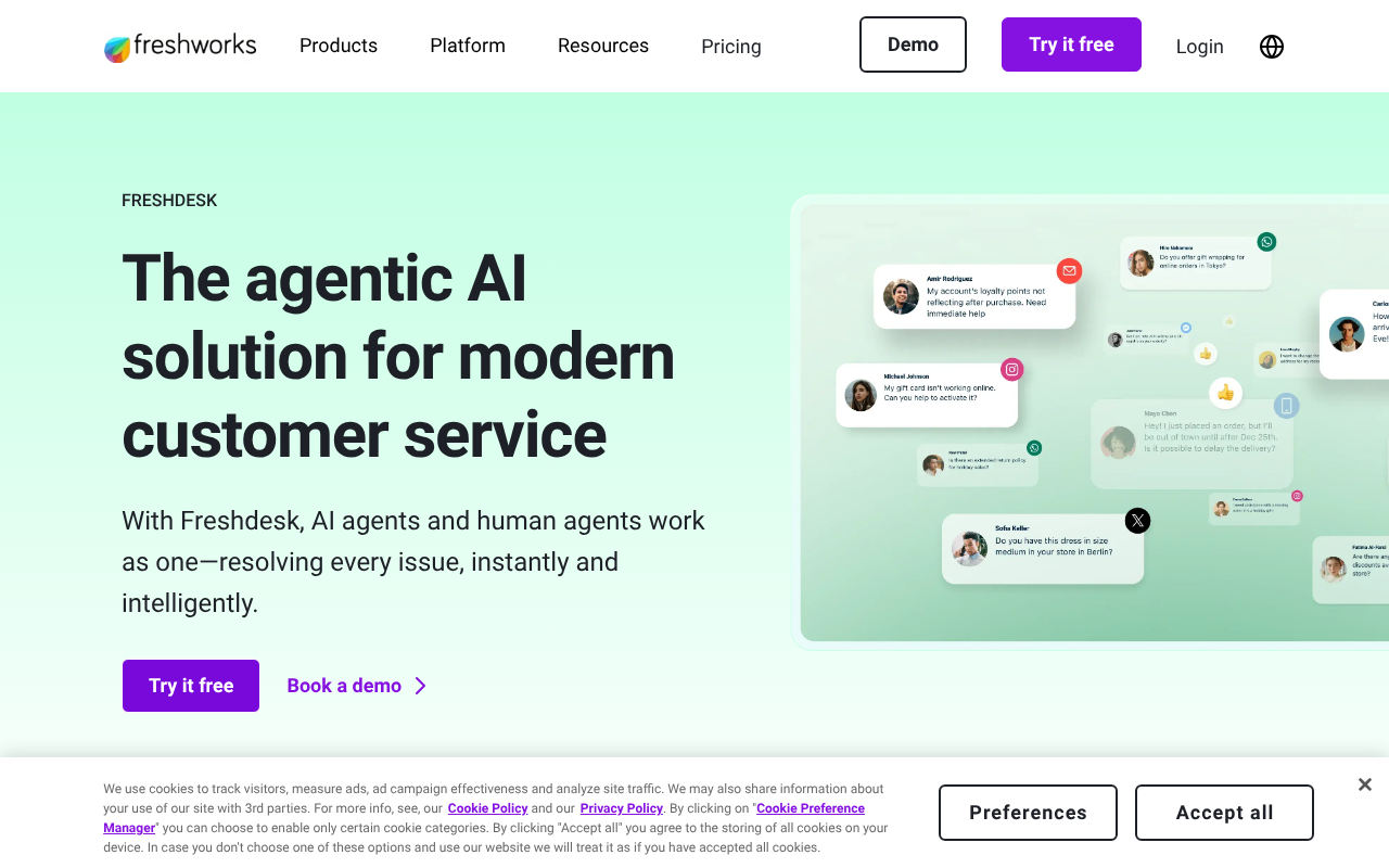 Freshdesk screenshot 1