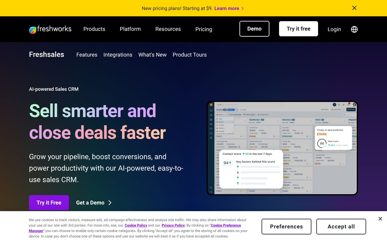 Freshsales screenshot 1