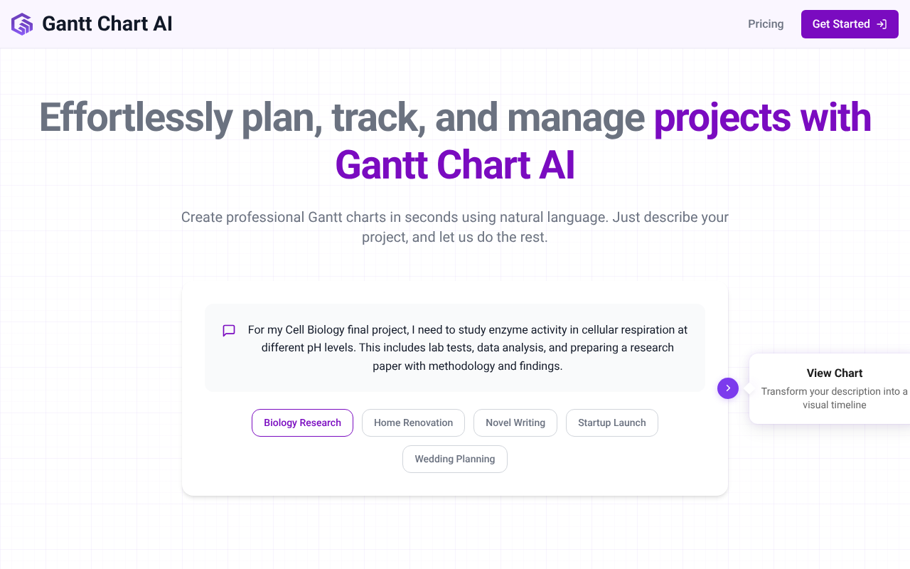 GanttChart.ai screenshot 1