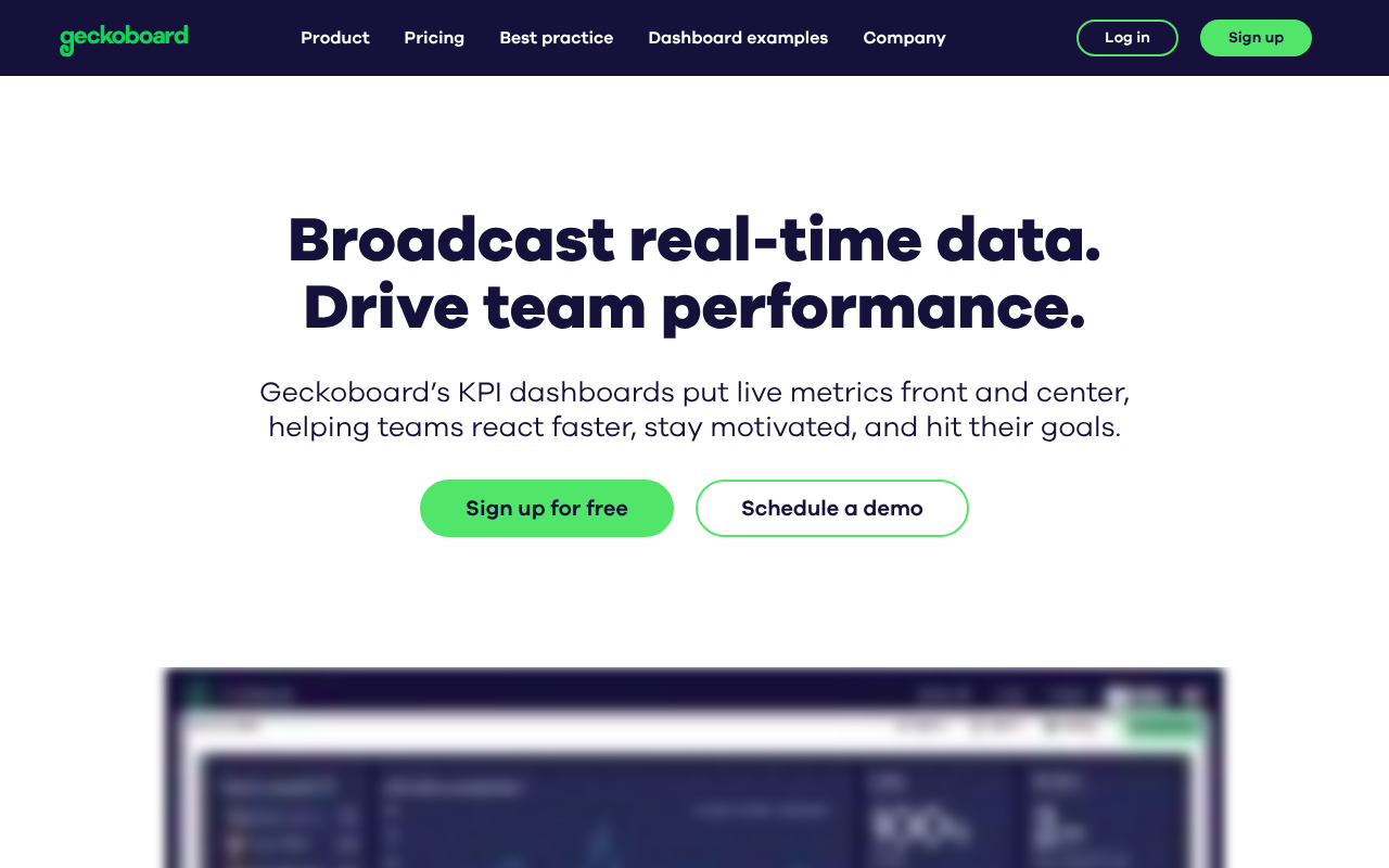 Geckoboard screenshot 1