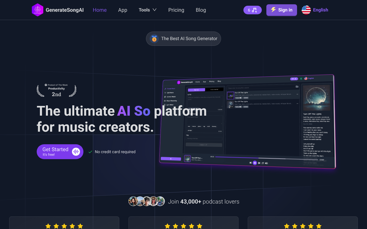 GenerateSong.ai screenshot 1
