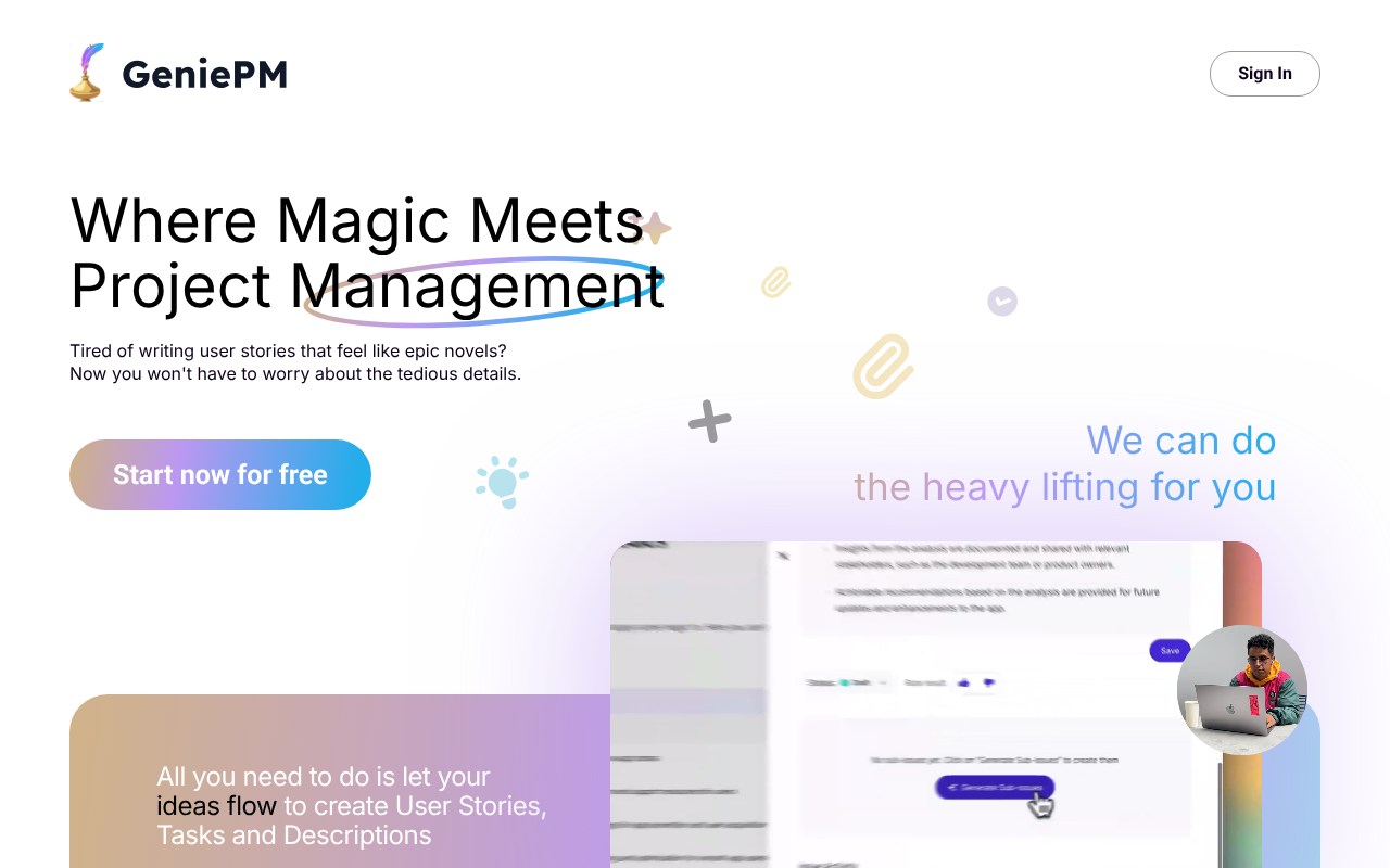 GeniePM screenshot 1