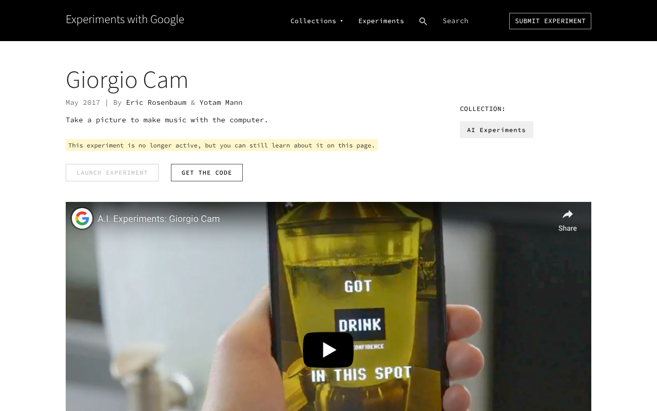 Giorgio Cam (Google AI Experiment) screenshot 1